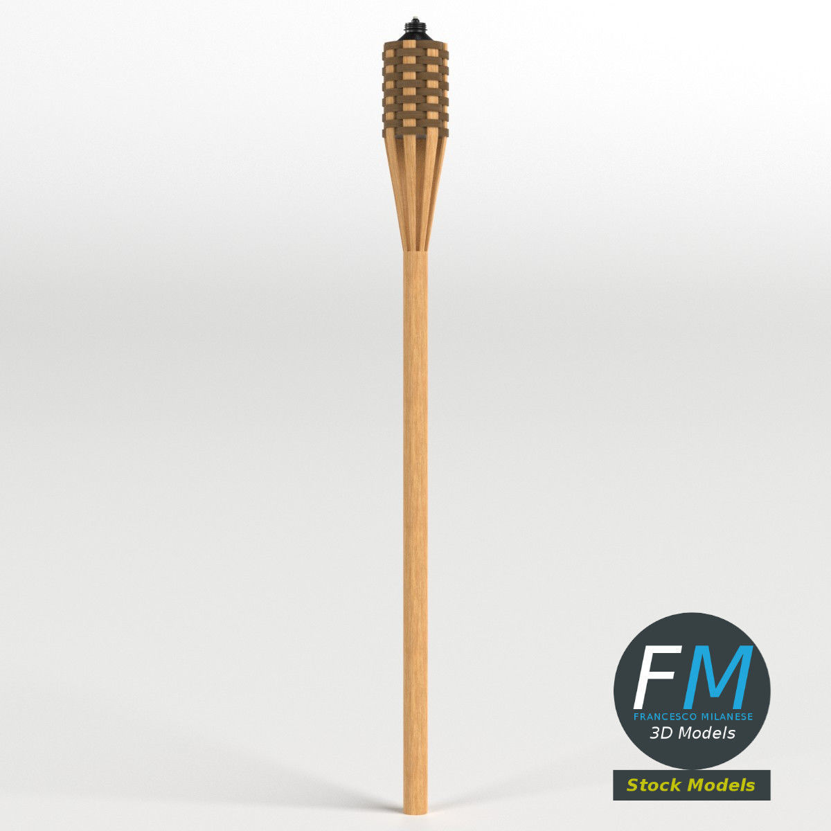 Garden Torch 2 3D model_3
