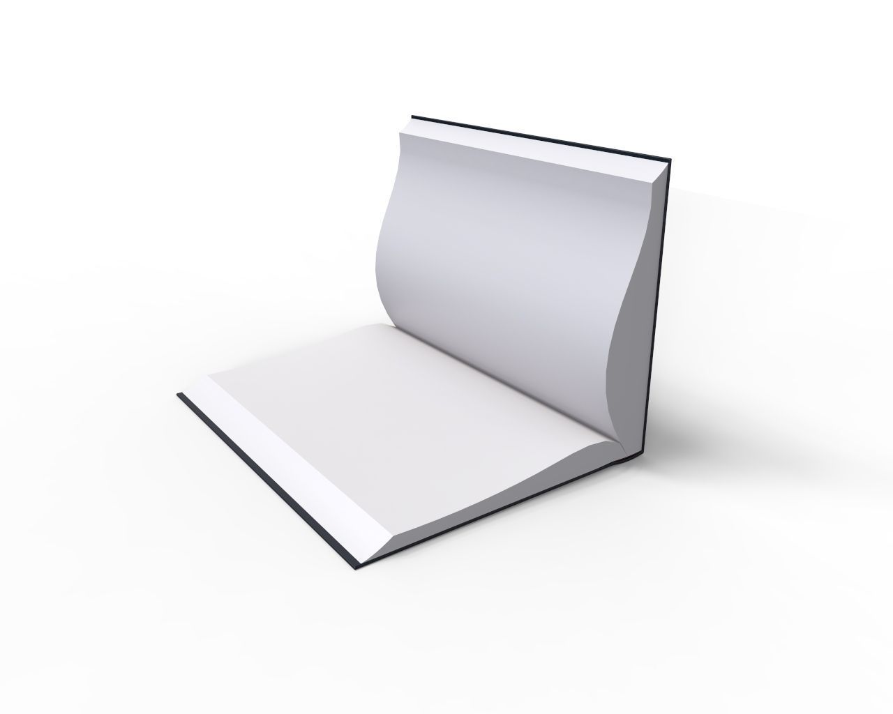 Rigged Book 3D model_2