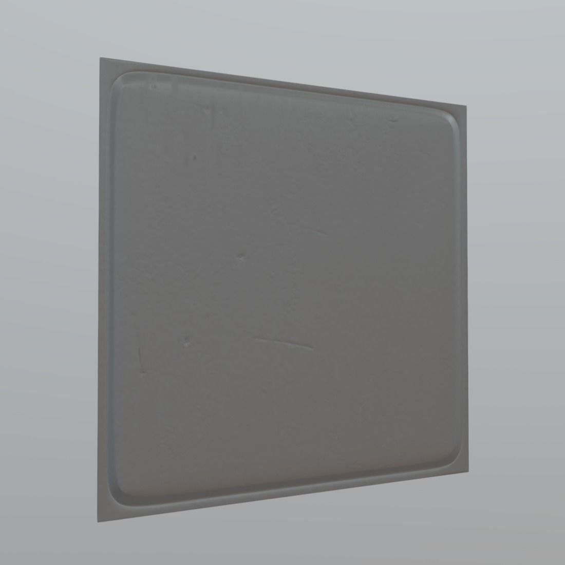 Tin Sign Low-poly 3D model_2