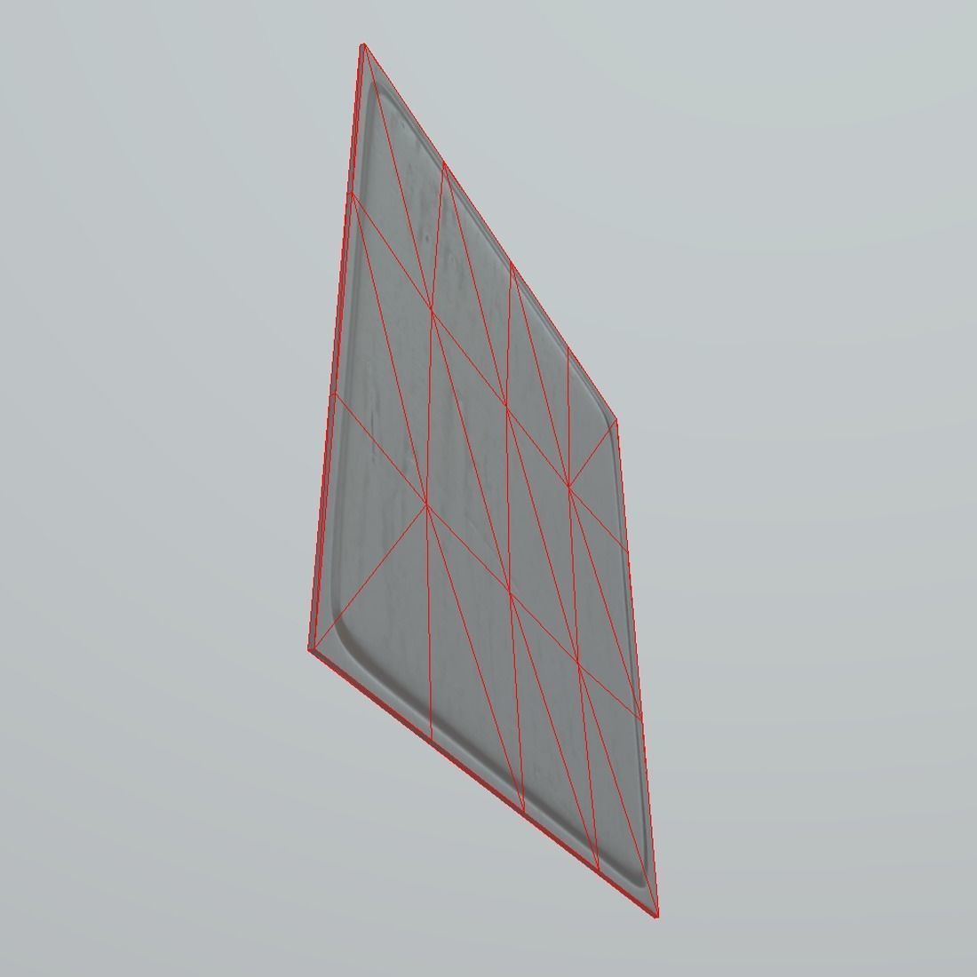 Tin Sign Low-poly 3D model_5