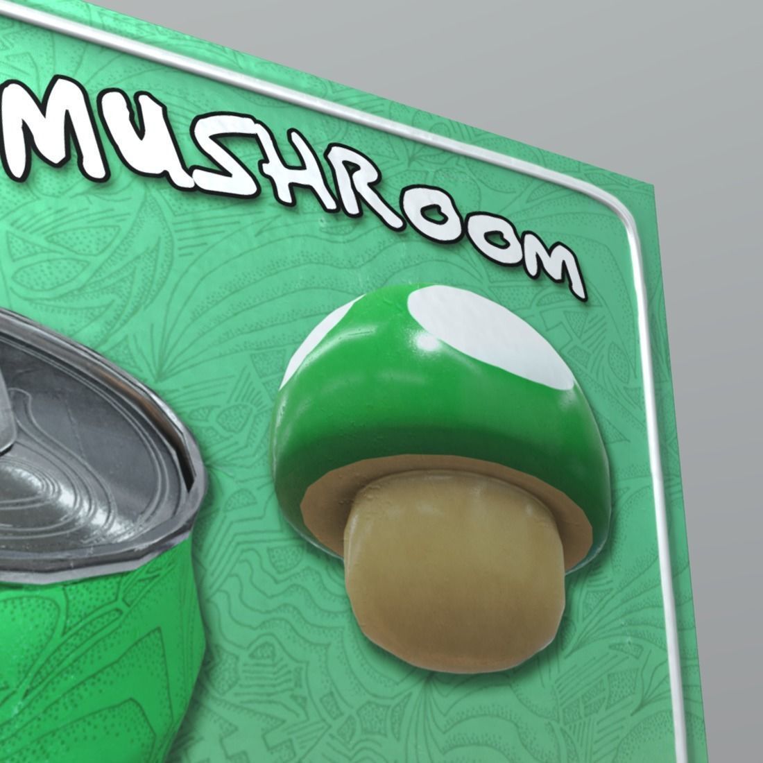 Tin Sign Low-poly 3D model_3