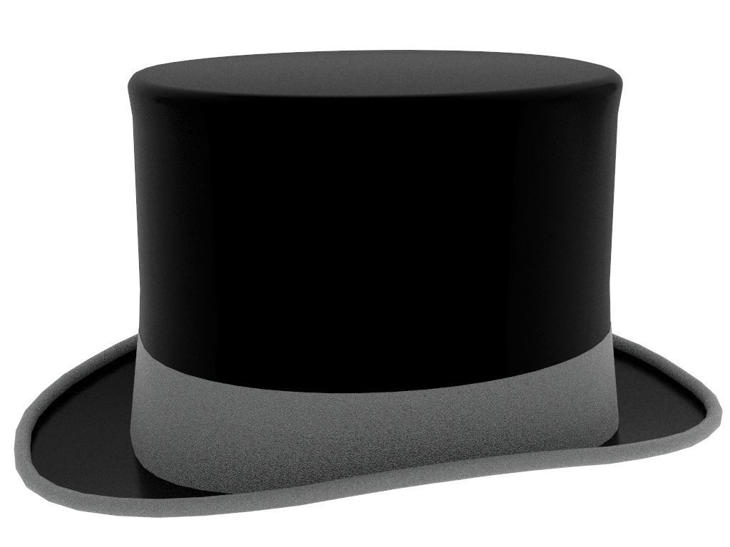 Top Hat 3D model_1