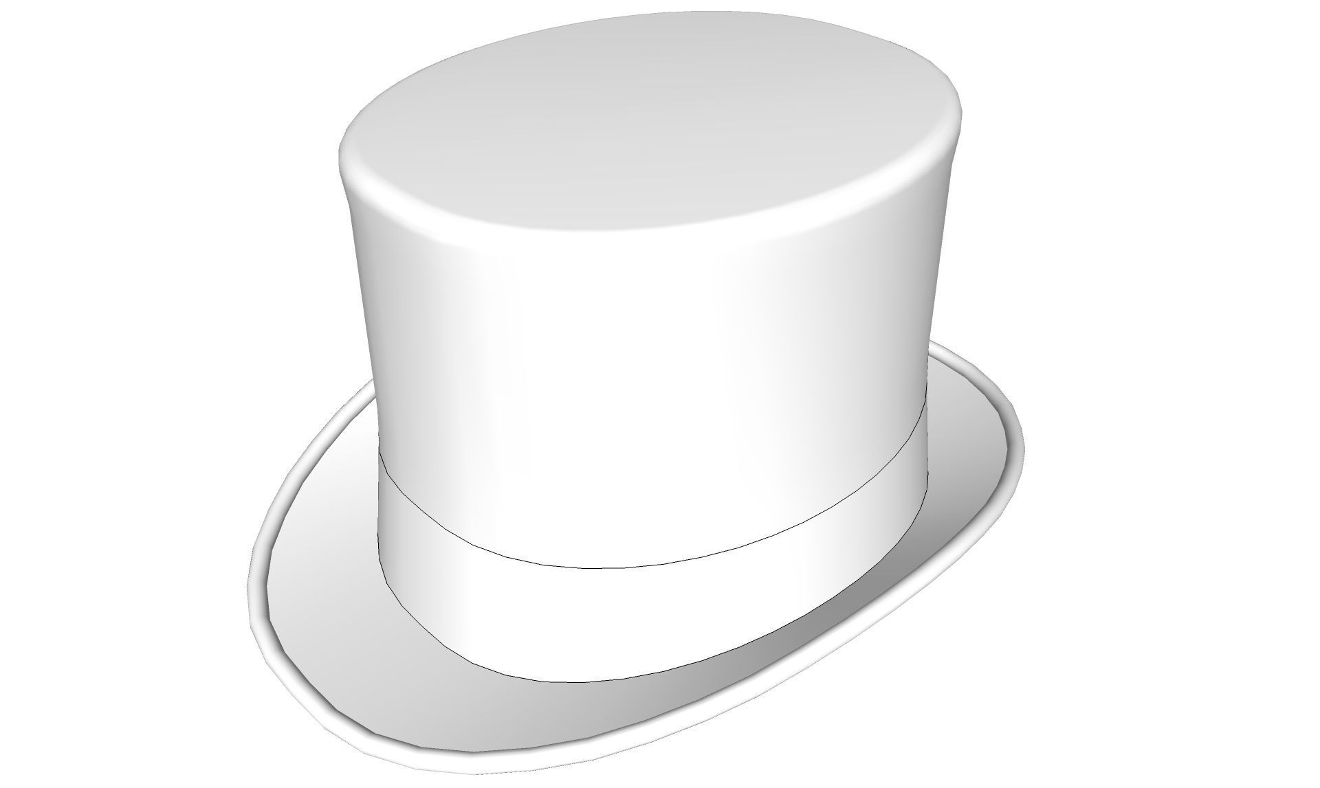 Top Hat 3D model_8
