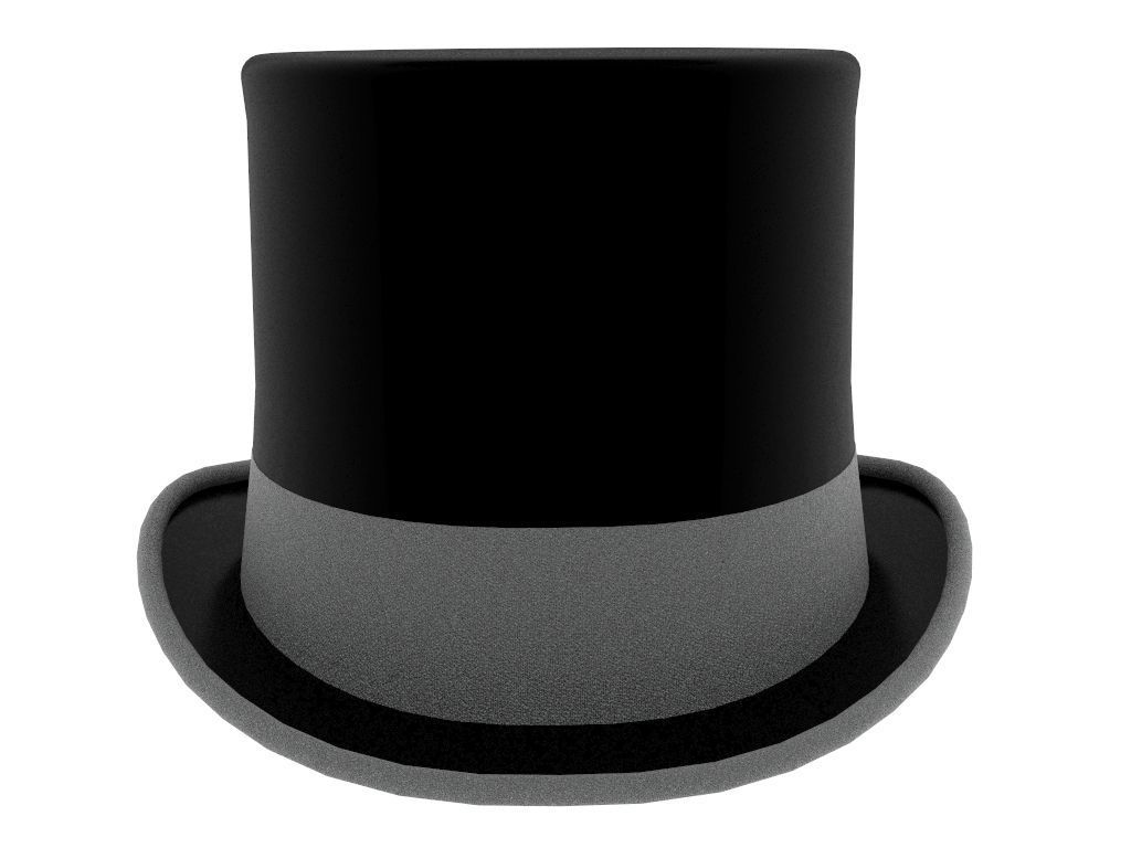 Top Hat 3D model_3
