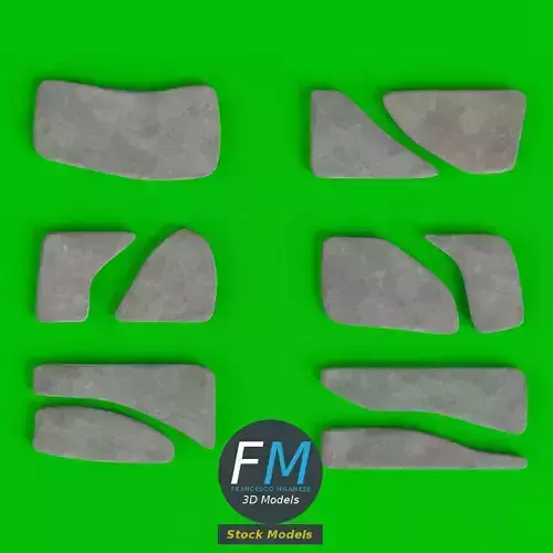 Stone Steppers set 3D model
