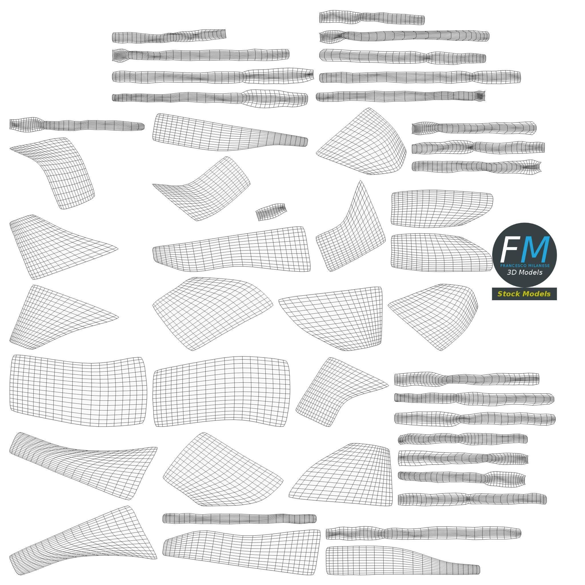 Stone Steppers set 3D model_11