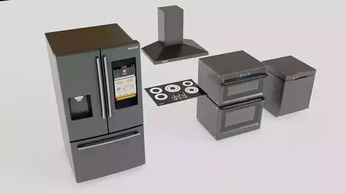 Samsung smart kitchen pack 3D model