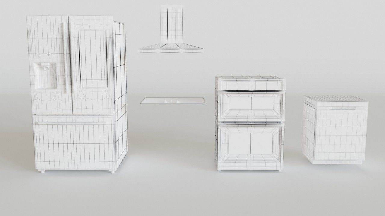 Samsung smart kitchen pack 3D model_2