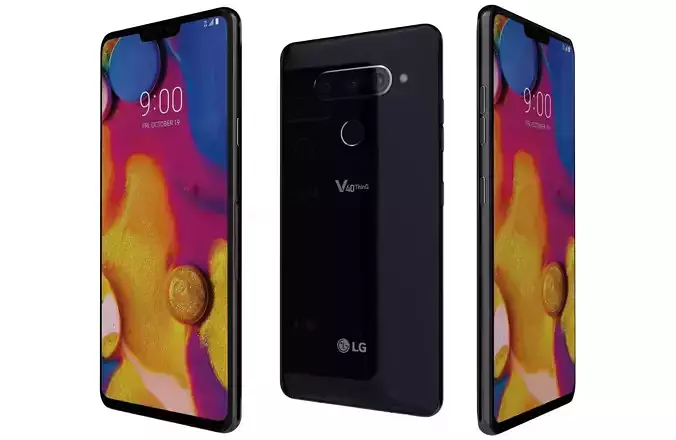 LG V40 ThinQ Aurora Black 3D model