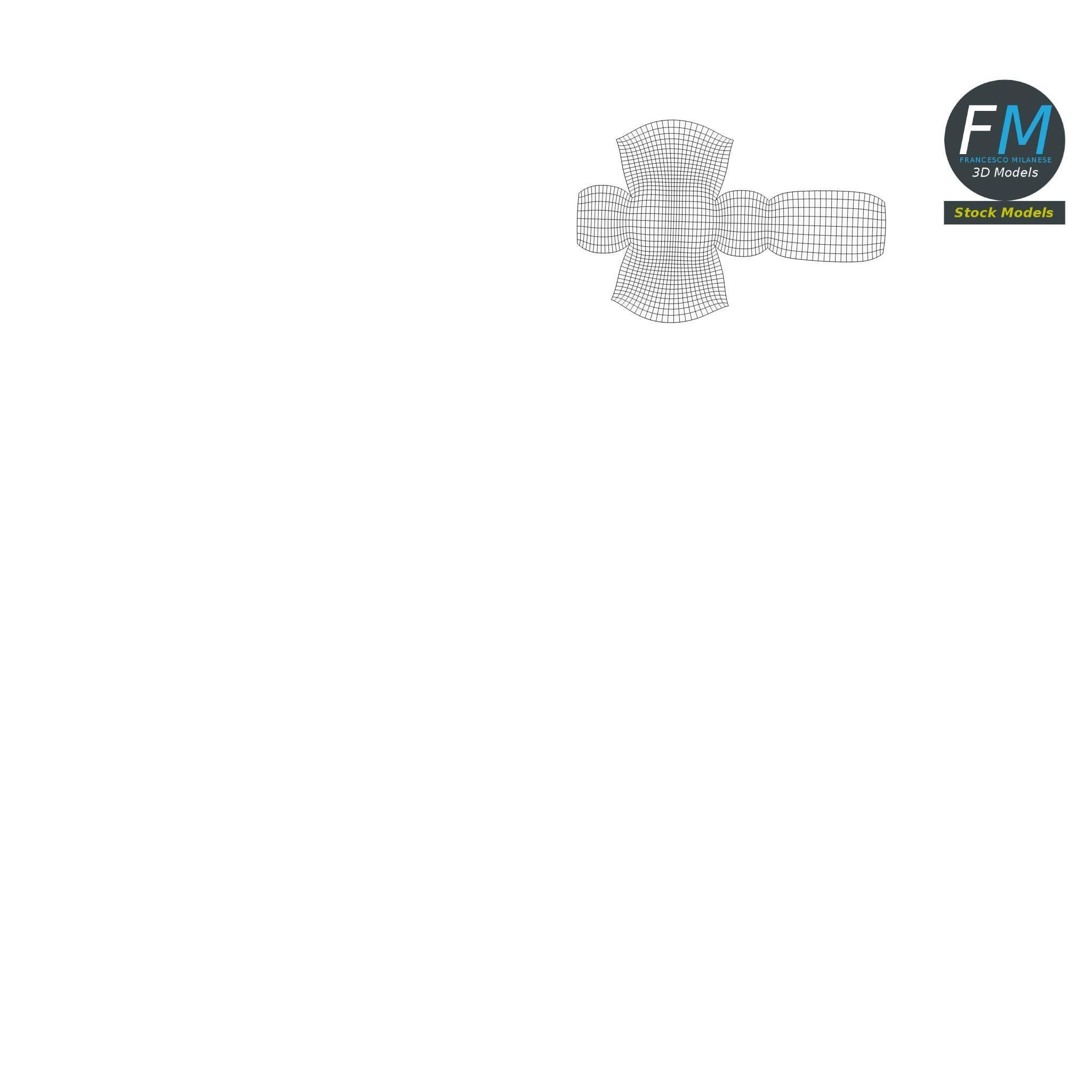 Japanese meditation stones Low-poly 3D model_11