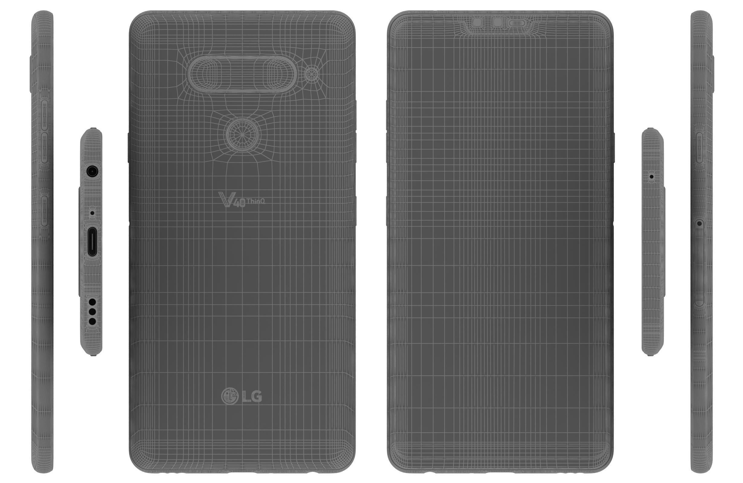 LG V40 ThinQ Moroccan Blue 3D model_13