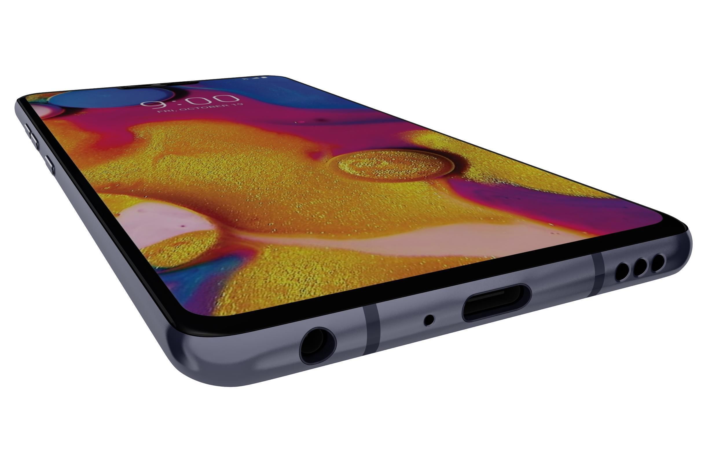 LG V40 ThinQ Moroccan Blue 3D model_9