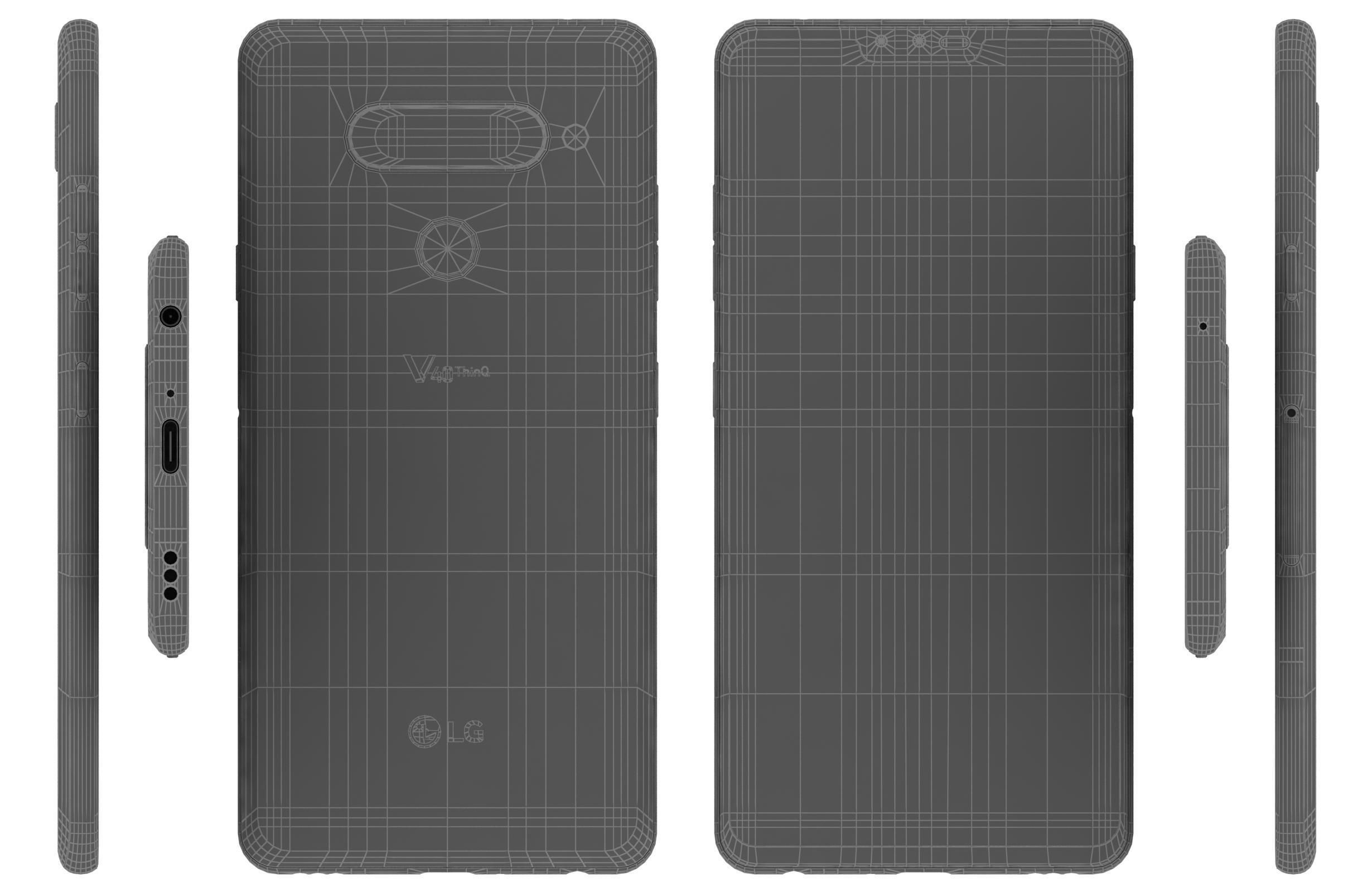 LG V40 ThinQ Moroccan Blue 3D model_12