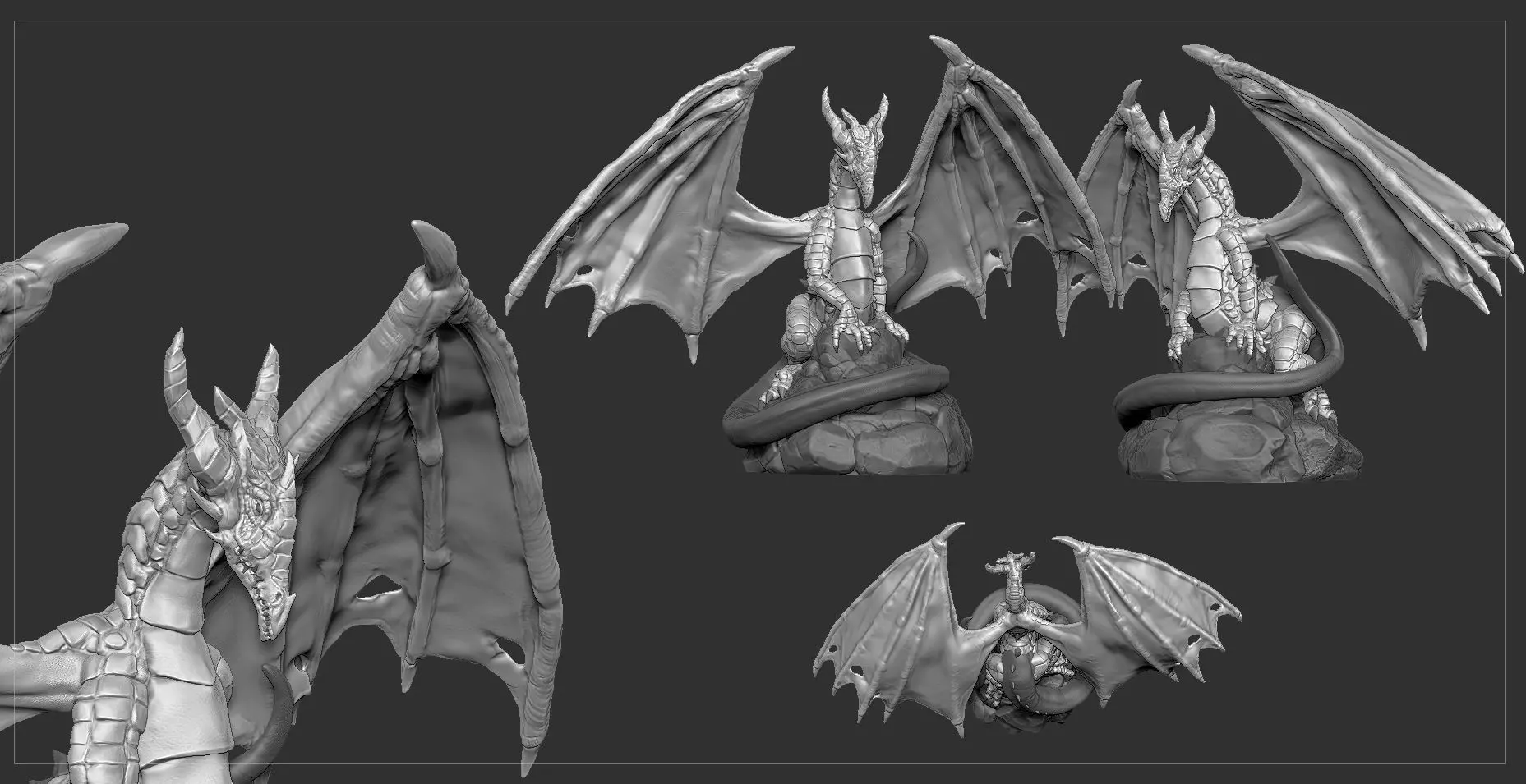 Dragon Character 3D print model_0