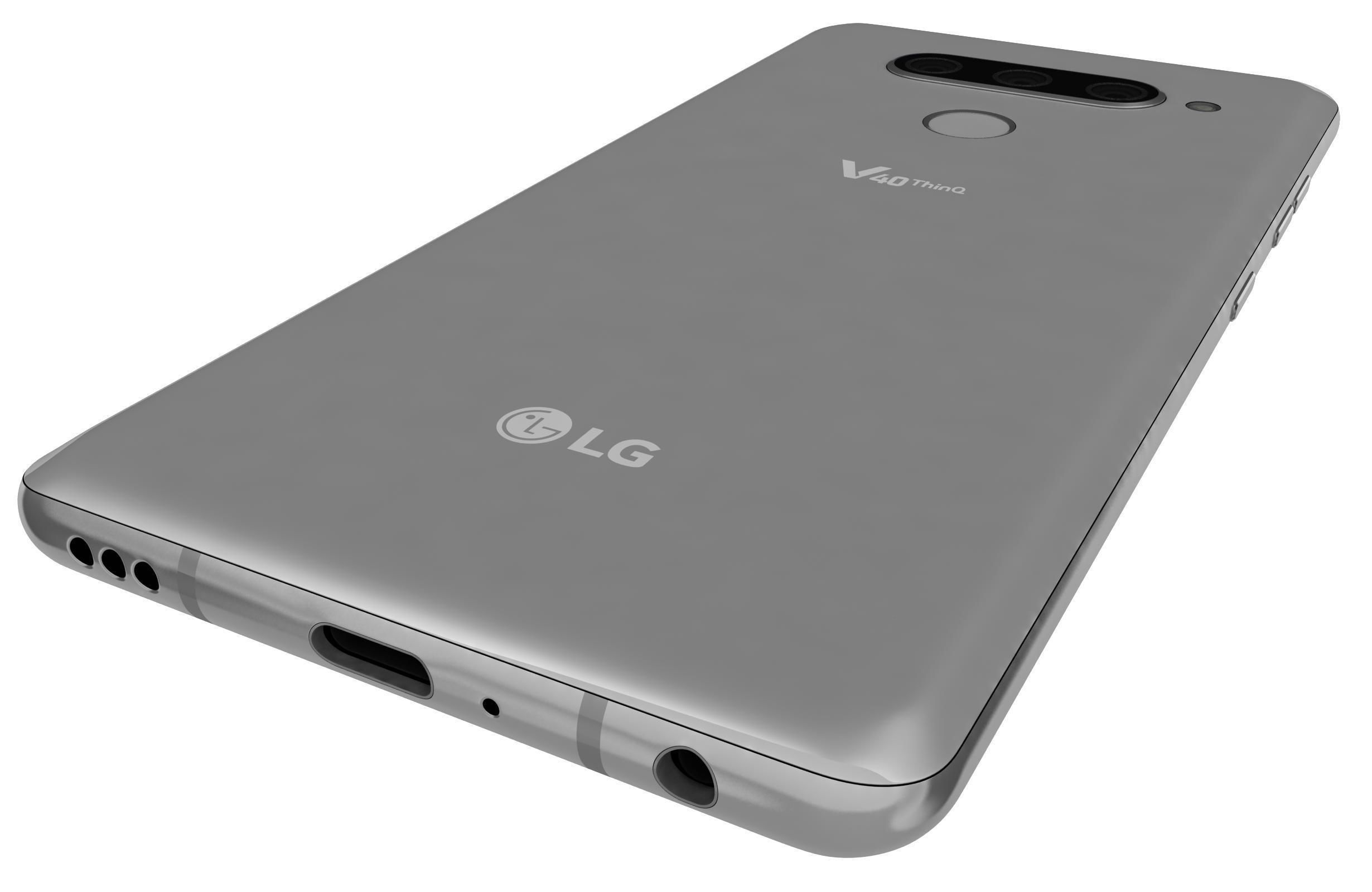 LG V40 ThinQ Platinum gray 3D model_10