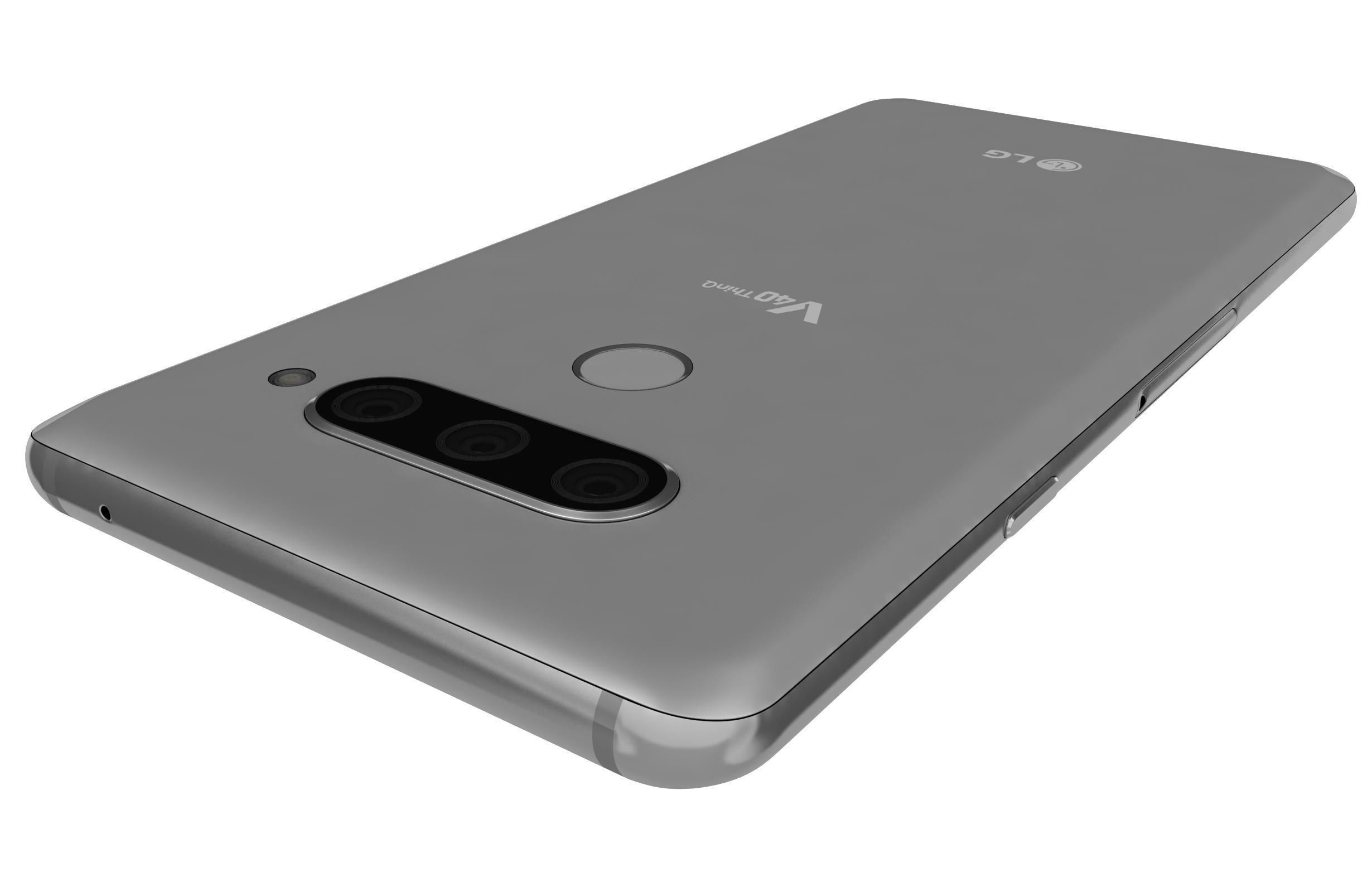 LG V40 ThinQ Platinum gray 3D model_11