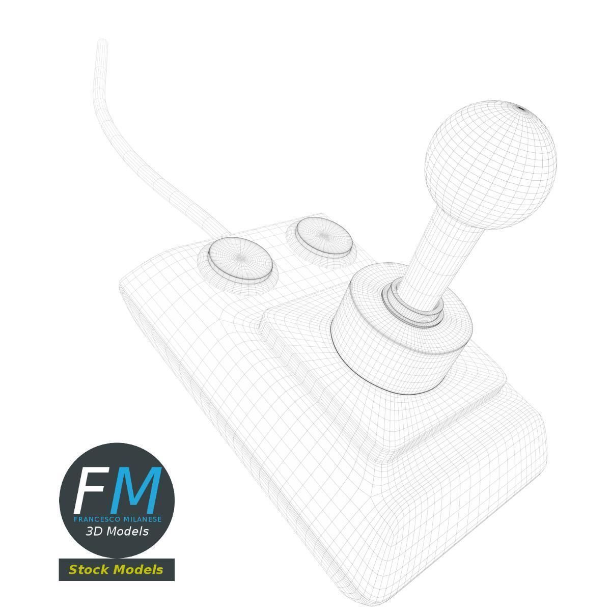 Vintage Joystick 3D model_7