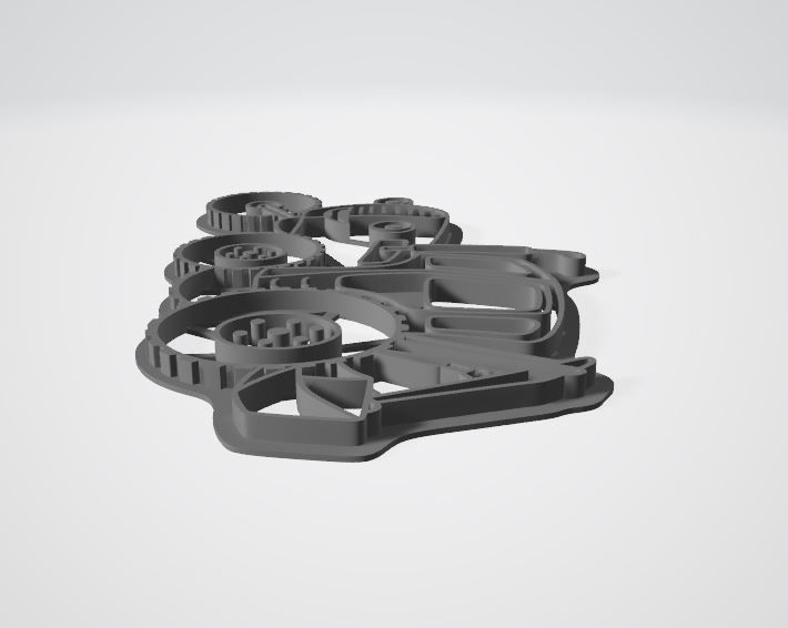 CUTTING FOR COOKIES ON A BLUE TRACTOR 3D print model_18