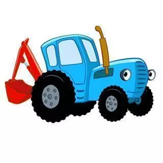 CUTTING FOR COOKIES ON A BLUE TRACTOR 3D print model_0