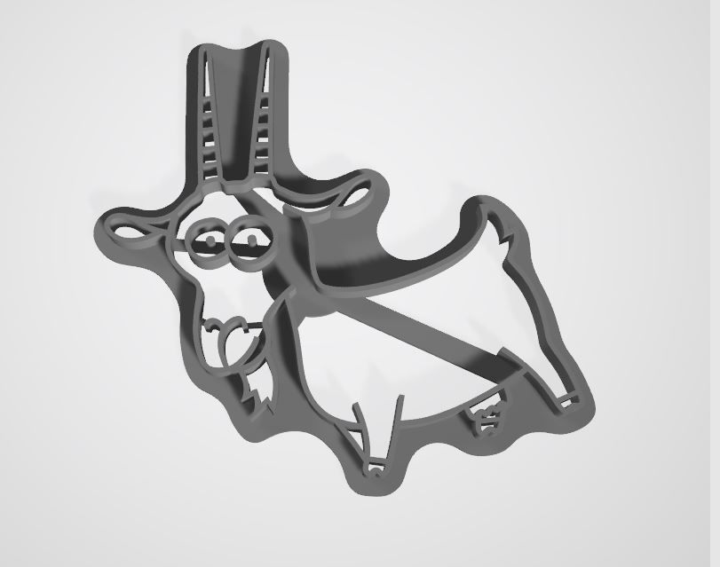 CUTTING FOR COOKIES ON A BLUE TRACTOR 3D print model_7