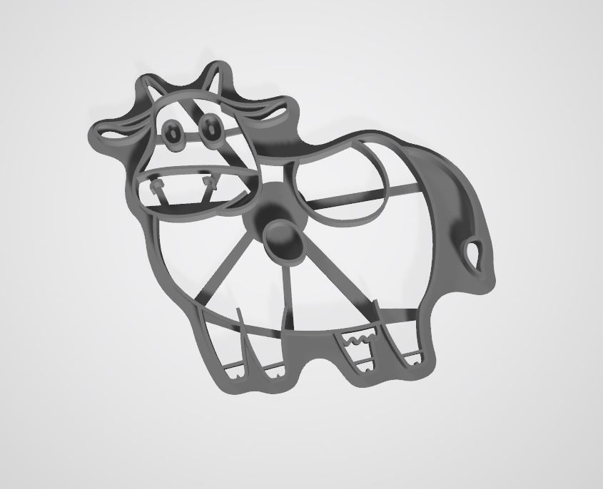 CUTTING FOR COOKIES ON A BLUE TRACTOR 3D print model_9