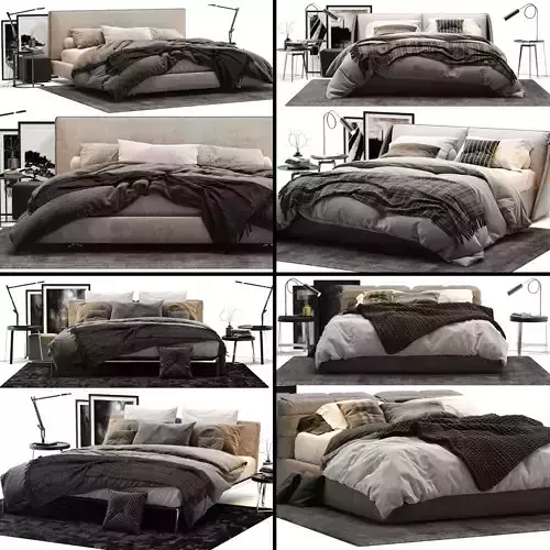 Bed Colection 02 3D model