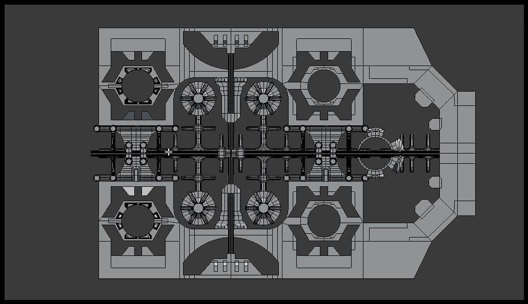 Sci-fi city block 3D model_9