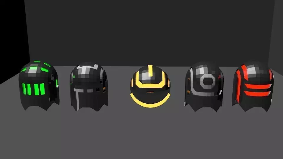Futuristic pacman Free 3D model