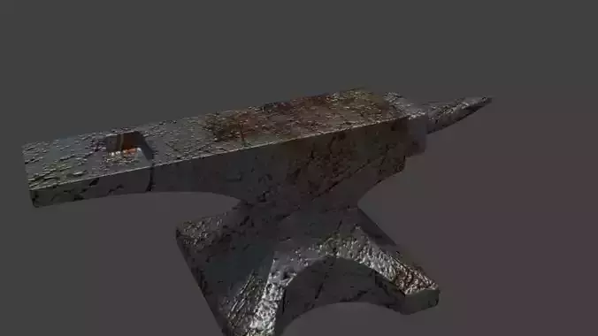 Anvil rusty hammer