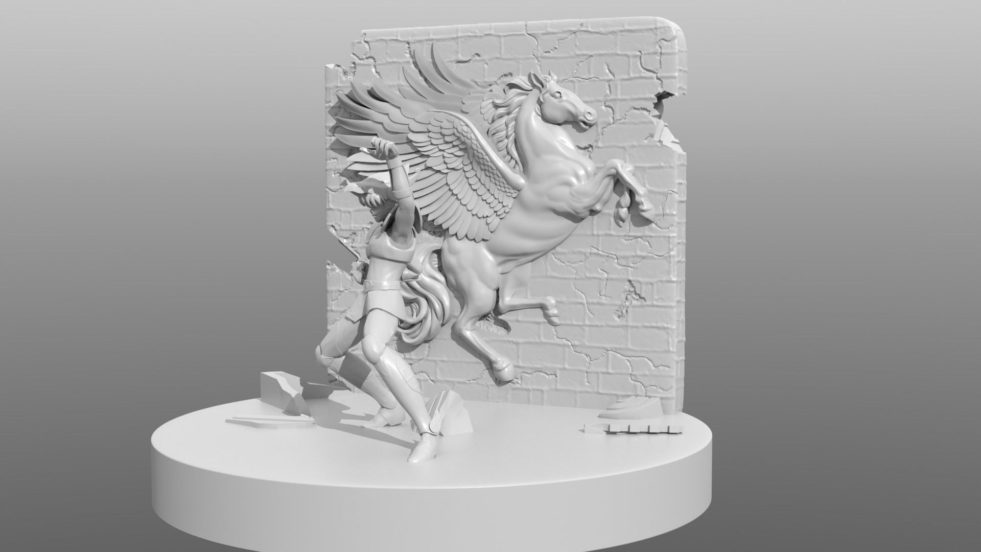 PEGASUS RYU SEIKEN Seiya from Saint Seiya 3D print model_2