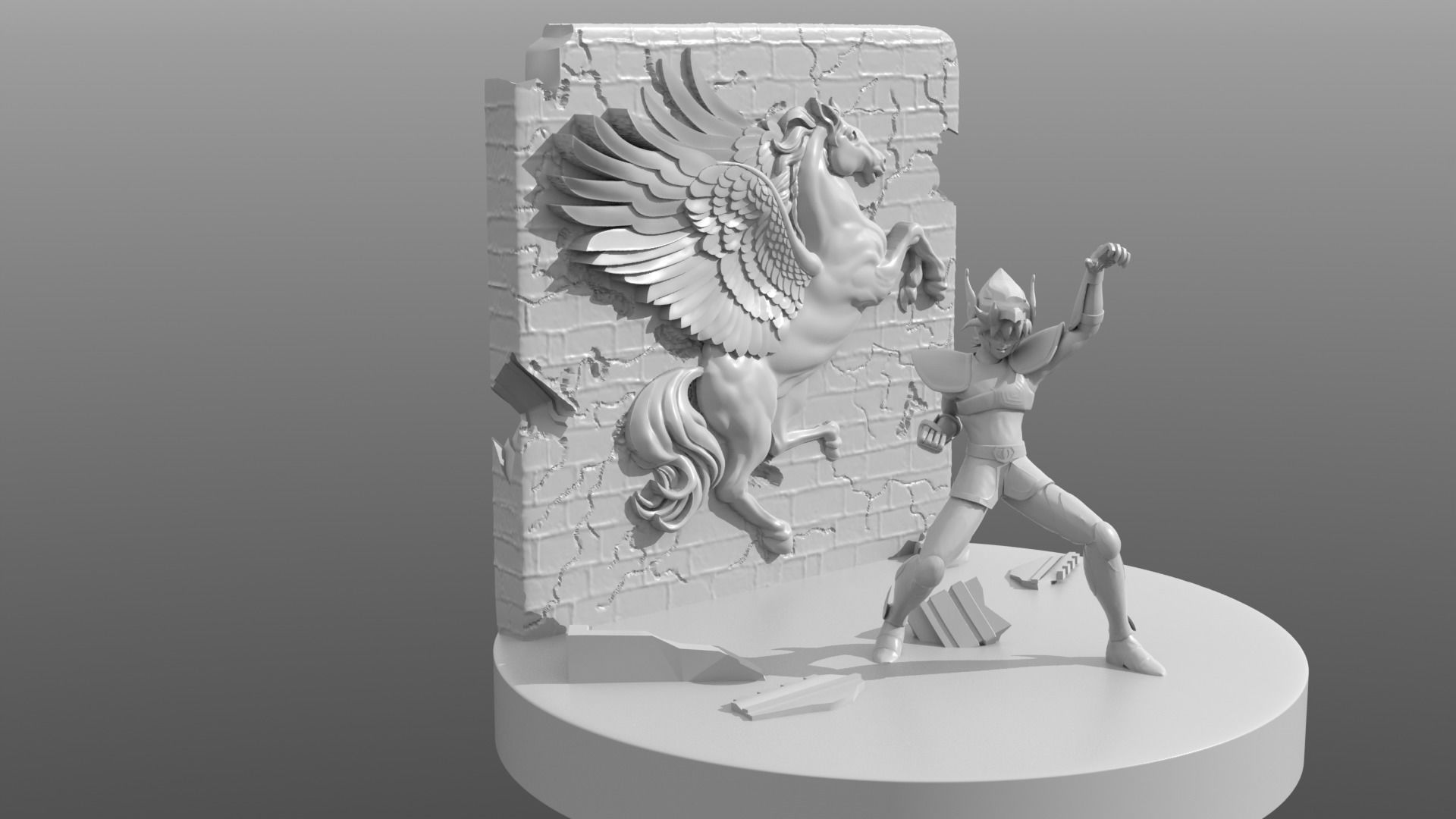 PEGASUS RYU SEIKEN Seiya from Saint Seiya 3D print model_5