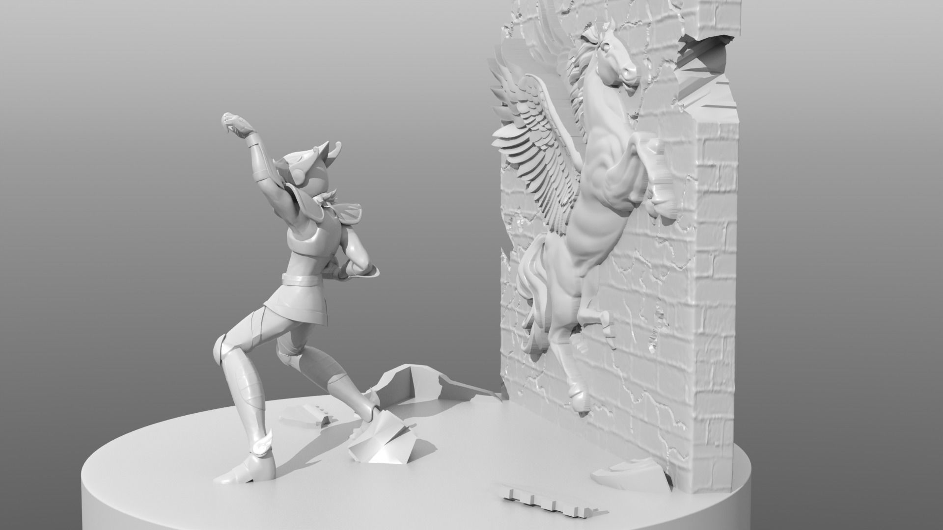 PEGASUS RYU SEIKEN Seiya from Saint Seiya 3D print model_6
