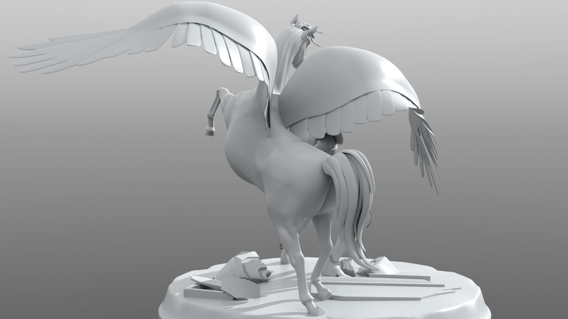 PEGASUS RYU SEIKEN Seiya from Saint Seiya 3D print model_10