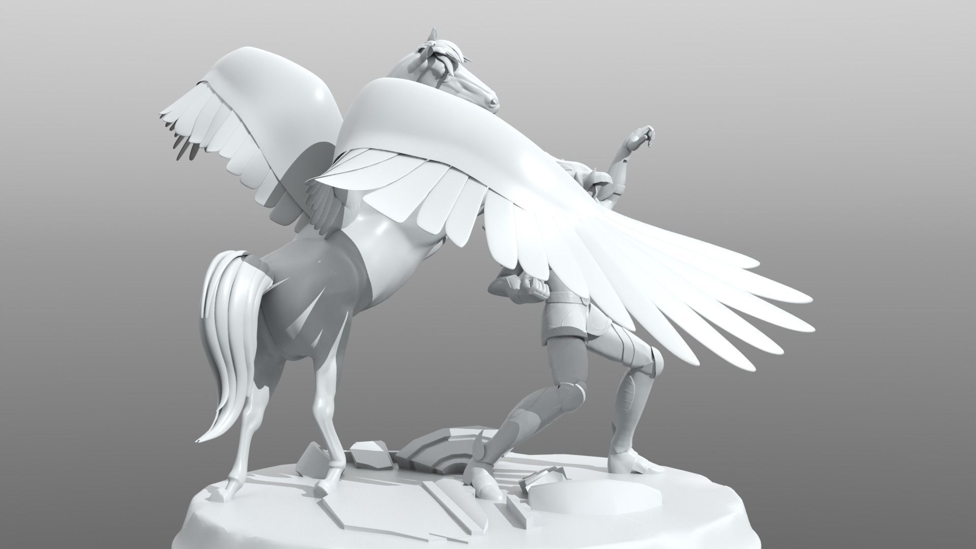 PEGASUS RYU SEIKEN Seiya from Saint Seiya 3D print model_11
