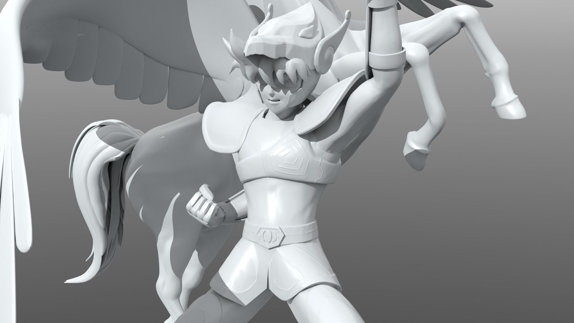 PEGASUS RYU SEIKEN Seiya from Saint Seiya 3D print model_12