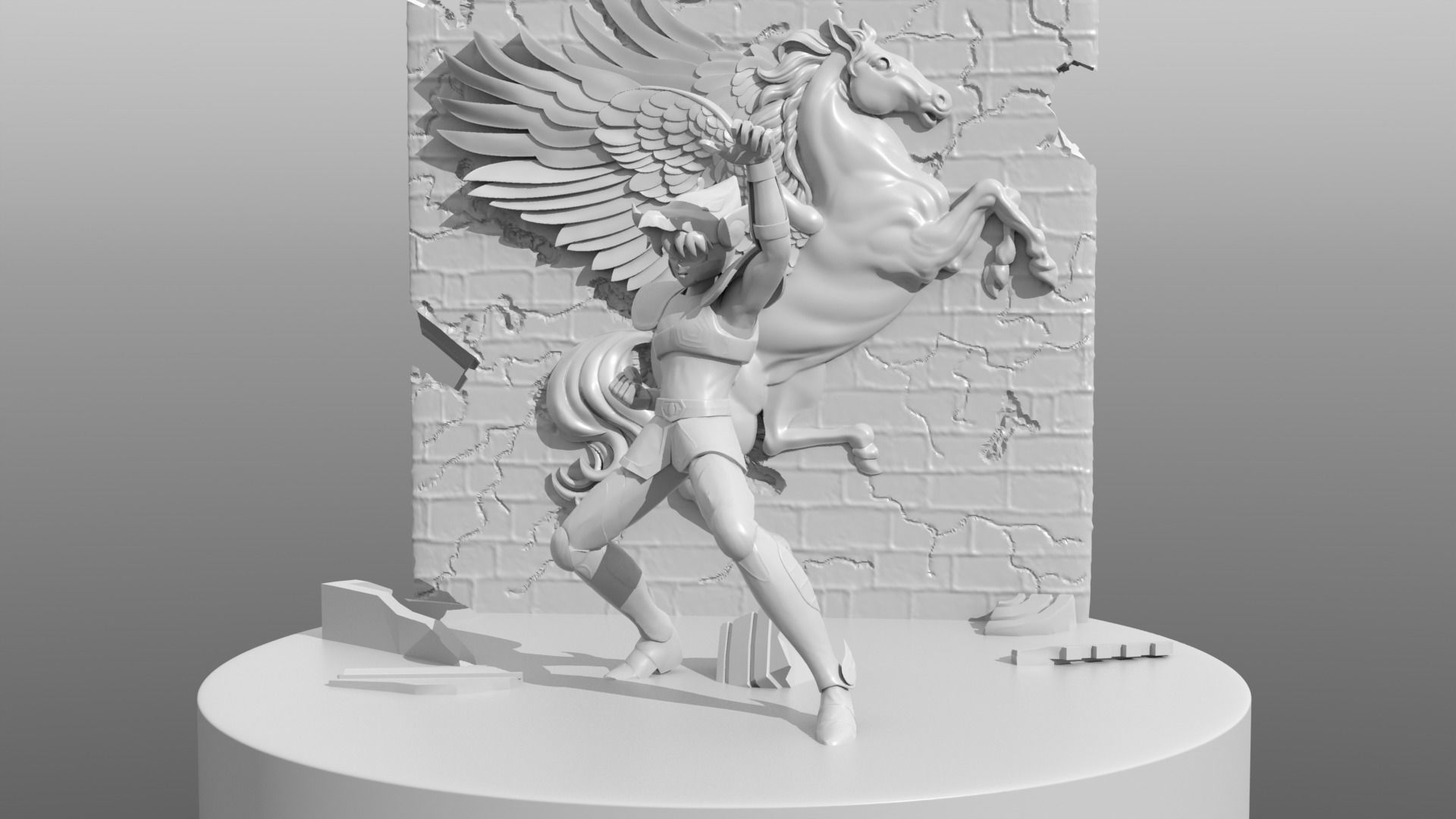 PEGASUS RYU SEIKEN Seiya from Saint Seiya 3D print model_1