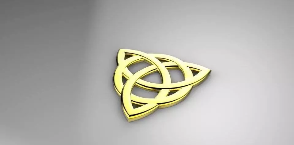 Triangle Pendant Neclase Free 3D print model_0