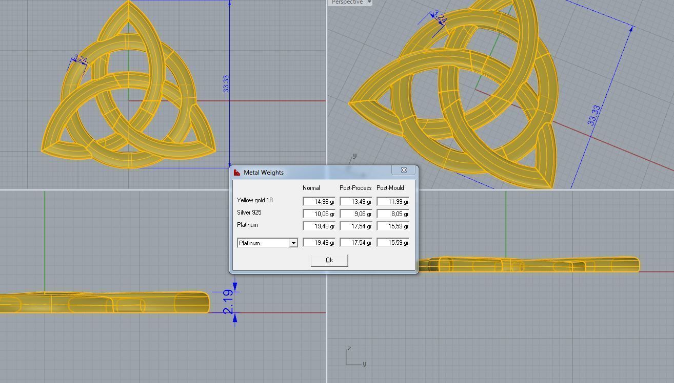 Triangle Pendant Neclase Free 3D print model_1