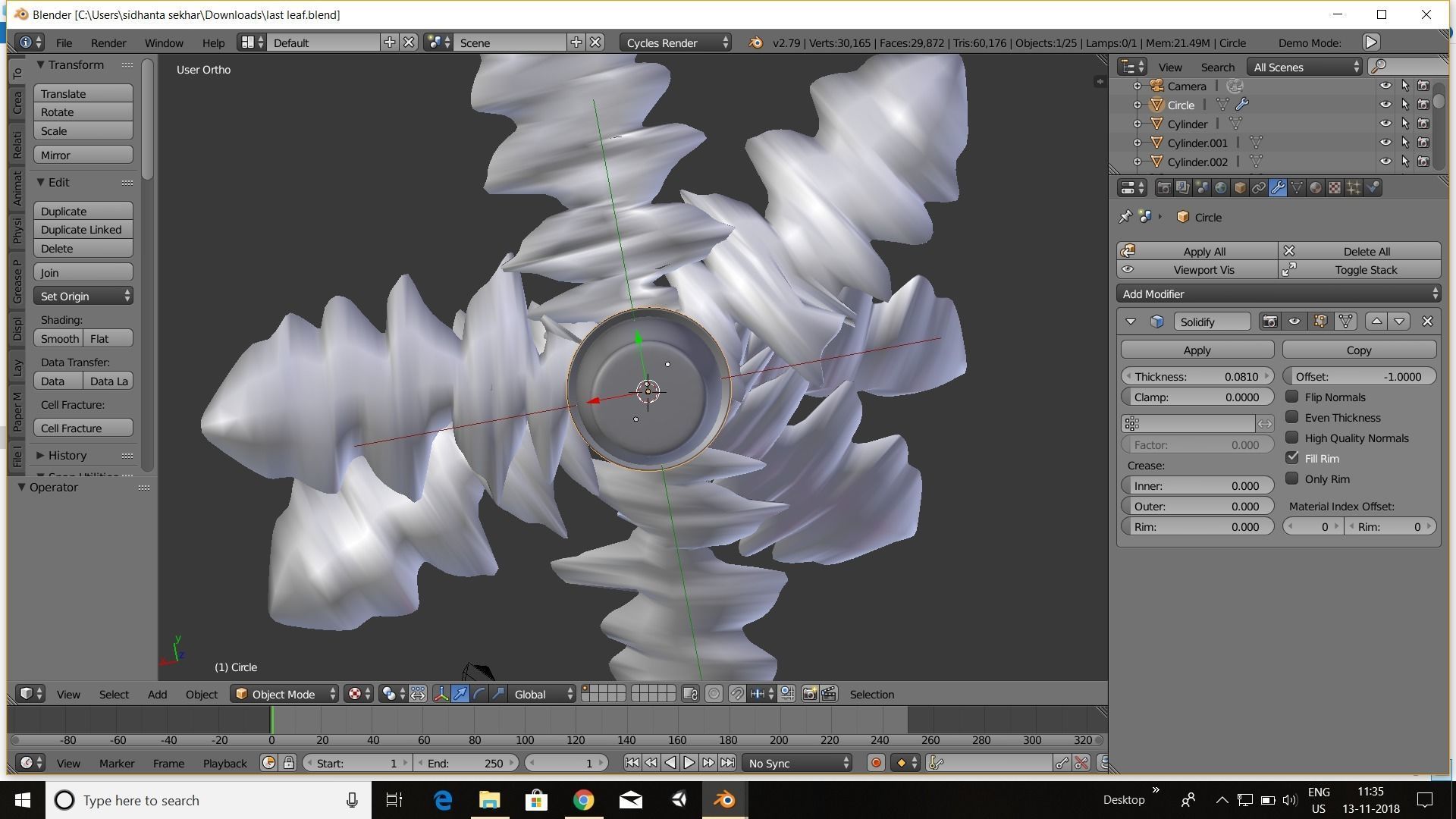 GERBERA small plant 3D model_2