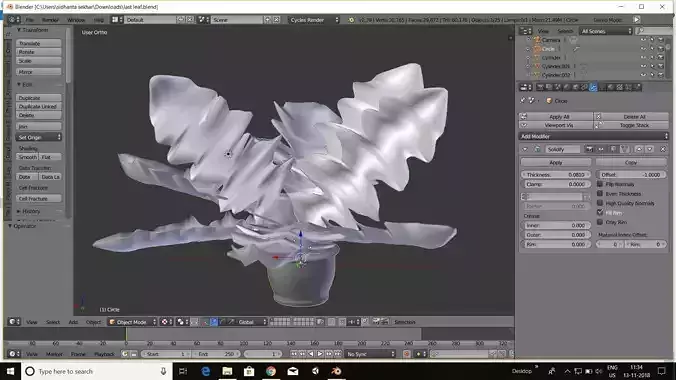 GERBERA small plant 3D model