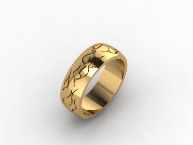 flame ring Free 3D print model