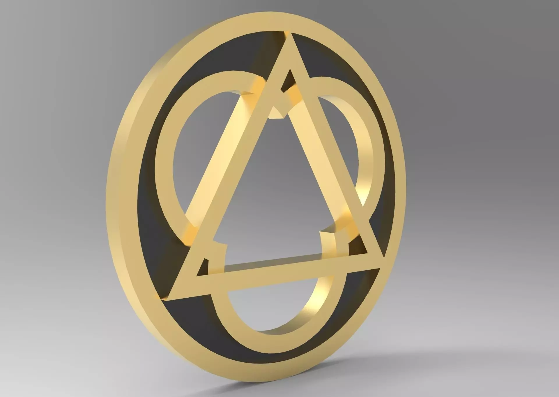 Triangle Pendant Necklase 2 Free 3D print model
