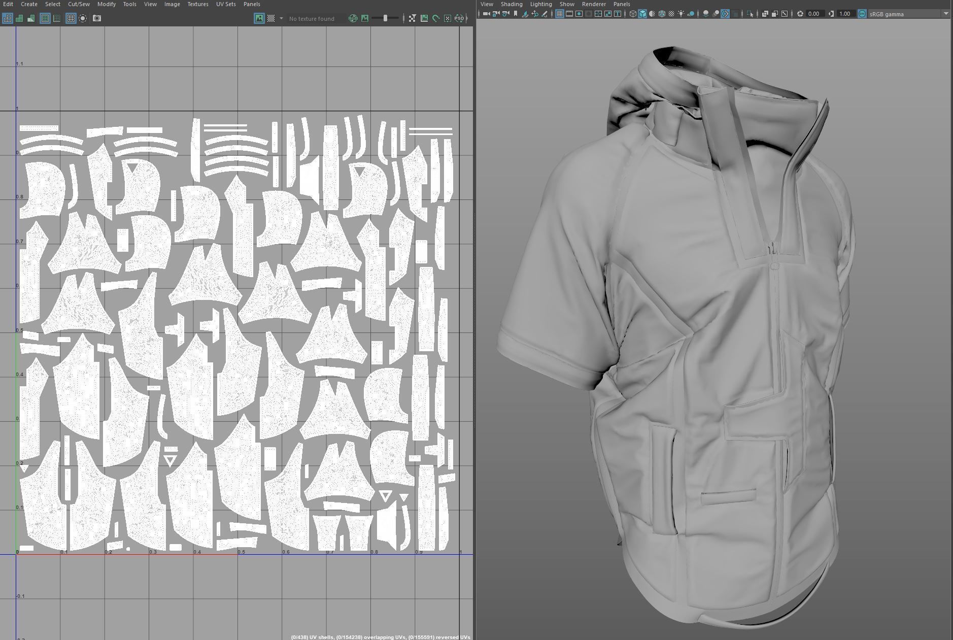 Cyberpunk Jacket - Marvelous Designer  3D model_5