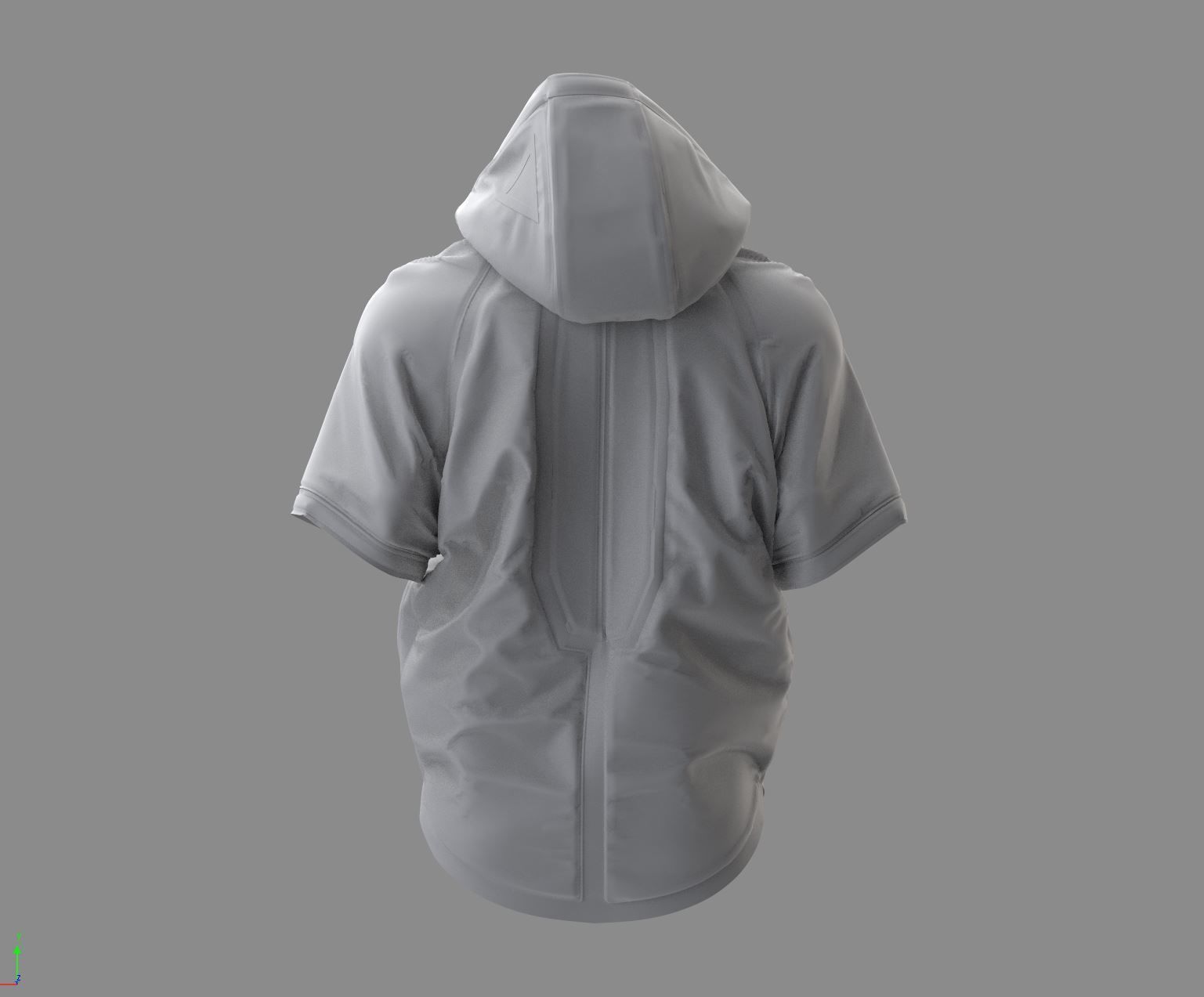 Cyberpunk Jacket - Marvelous Designer  3D model_4