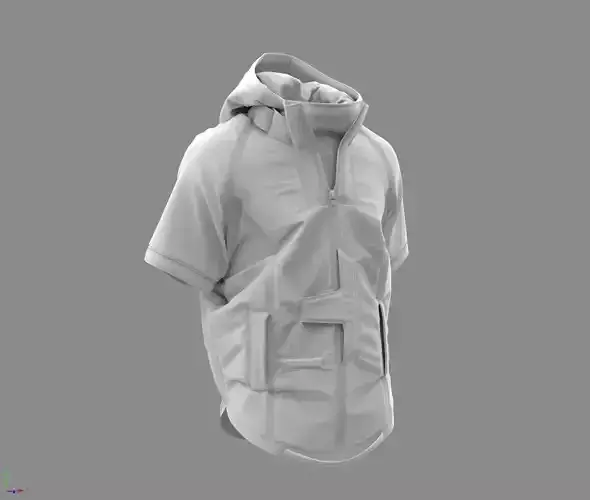 Cyberpunk Jacket - Marvelous Designer  3D model