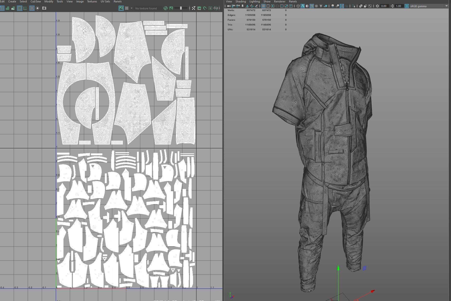 Cyberpunk Costume - Marvelous Designer  3D model_7