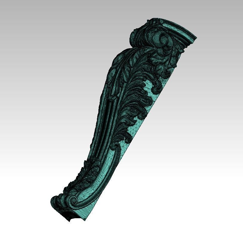 Patterns Carving Panel Leg Element furniture  3D print model_5