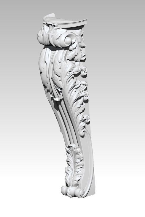 Patterns Carving Panel Leg Element furniture  3D print model_1