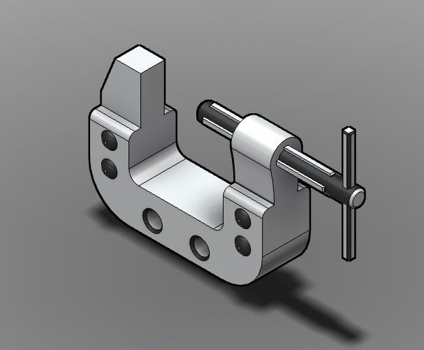 C-Clamp Concept Free 3D model_1