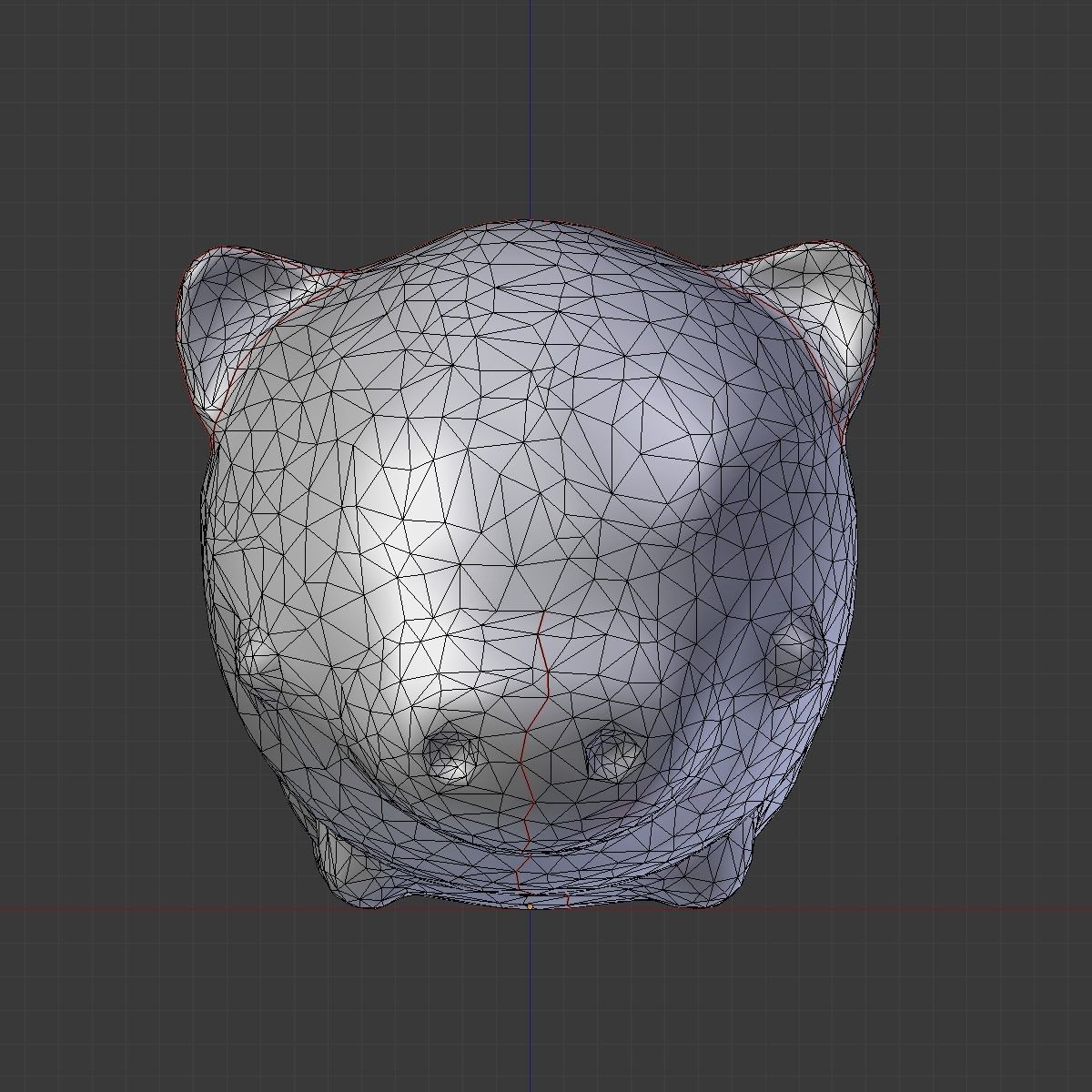 Cute Pig 3D model_6